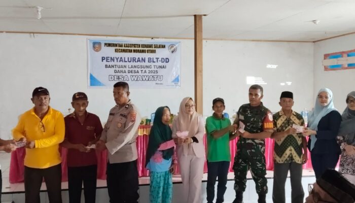 PEMDES WAWATU MENYALURKAN BLT-DD TAHAP I TAHUN 2025 KEPADA 40 KPM.