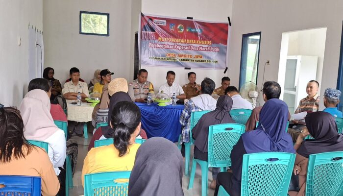 Pemdes Amoto Jaya Kecamatan Wolasi Menggelar Musdesus Pembentukan Kopdes,Kades Berharap Agar Sinergitas di Utamakan