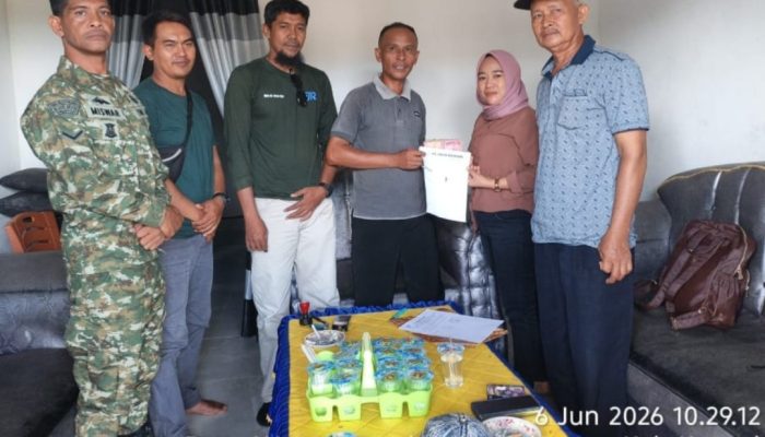 PT Jagad Raya Tama Salurkan Dana Comdev Rp45 Juta untuk Pembangunan Balai Desa Watumerembe